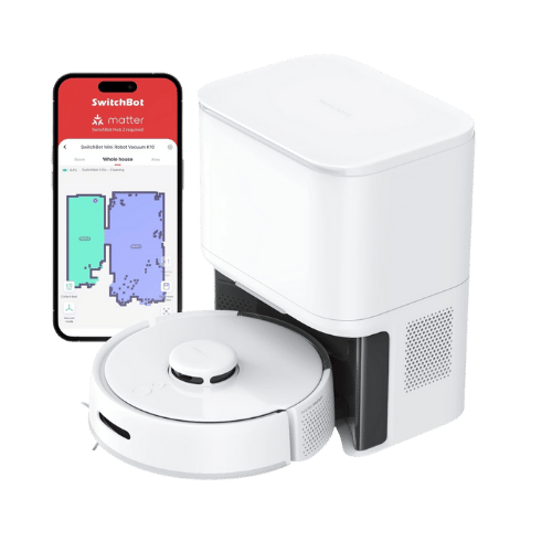 SwitchBot Mini Robot Vacuum K10+